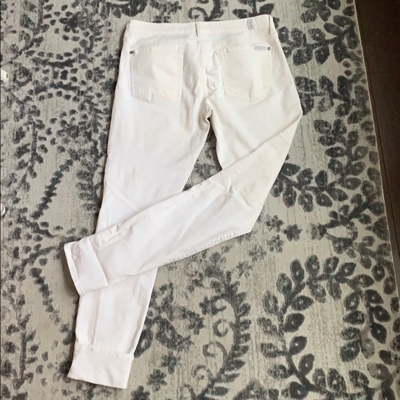 7 for all Mankind white skinny jeans - Picture 3 of 3